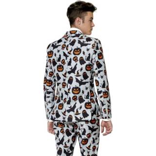 👉 Zwart grijs oranje polyester m Color-Zwart mannen Suitmeister kostuum halloween heren zwart/grijs/oranje maat 8718719275702