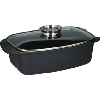 👉 Oven zwart GeenKleur Swiss Pro+ Braadpan - Braadslede 34 cm non-stick coating 7436949762786