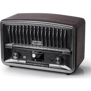 👉 Draagbare radio One Size Color-Donkerbruin DAB+ in vintage design met bluetooth en alarmfunctie 3700460207175
