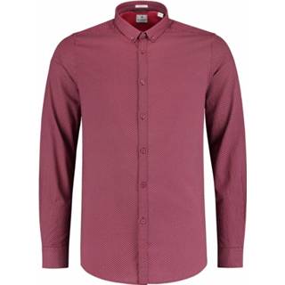 👉 Overhemd rood Dstrezzed Fine Jaquard (303188 - 423) 7718827241928