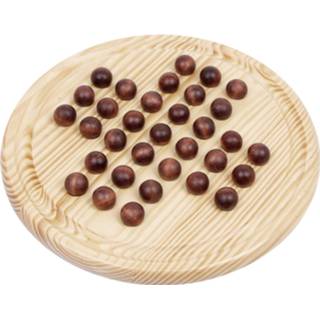 👉 Strategie spel hout One Size Color-Bruin bruin Free and Easy strategiespel Solitaire 21 cm naturel/bruin 8719987077487