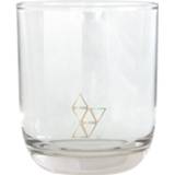 👉 Design drinkglas transparant glas goud Tak Forest 7,8 X 8,8 Cm Transparant/goud 8719237016600