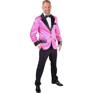 Colbert roze polyester XL Color-Roze mannen Magic Design glitter heren maat 5414349531425