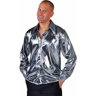 👉 Folie polyester zilver m Color-Zilver mannen Magic by Freddy verkleedshirt heren mt 5414349148739