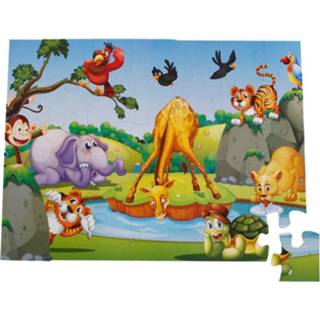 Vloerpuzzel karton One Size Color-Meerkleurig Toys Amsterdam junior 46 x 62 cm 35-delig 8713219415771