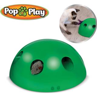 👉 Kattenspeeltje One Size Color-Groen Pop n Play - interactief 8719128648224