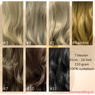 👉 Hairextension One Size blond Dermarolling Clip In Half Wig Hairextensions 61cm. (24inch) - #3 8720604344875