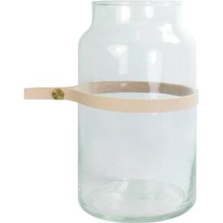 Design karaf transparant bruin glas Tak Wrap Me Mini 10 X 18 Cm Transparant/bruin 8719237017355