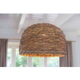 👉 Hanglamp bruin hout One Size Color-Grijs Crazy Weaving - Rotan Ø38x27cm 8717807078270
