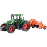 👉 Ploeg kunststof Color-Groen One Size oranje groen Toi-Toys Tractor met frictie 31 cm groen/oranje 8719904281003
