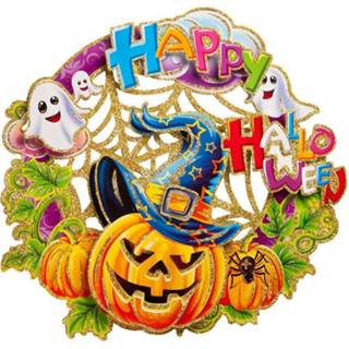 👉 Poster papier One Size Color-Meerkleurig Carnival Toys Happy Halloween 40 cm 8004761084844