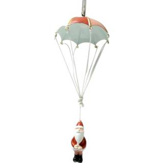 👉 Parachute rood roze wit hout One Size Color-Wit Peha hangfiguur kerstman 66 cm rood/roze/wit 8712953717790