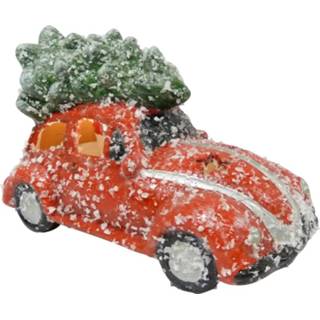 👉 Kerstbeeld rood groen keramiek One Size Color-Rood Peha Auto 8 cm led rood/groen 8712953690215
