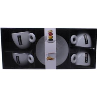 👉 Schotel wit porselein One Size Color-Wit Arte Regal kop- en schotels 160 ml 8-delig 8430852580788