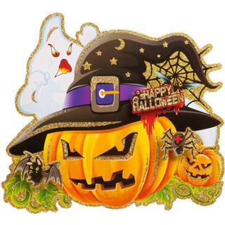 👉 Poster oranje zwart papier One Size Color-Oranje Carnival Toys Pumpkin 30 x 35 cm oranje/zwart 8004761084837