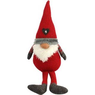 👉 Kerstfiguur rood textiel One Size Color-Rood TOM Kabouter Paulus 45 cm 8718317799631