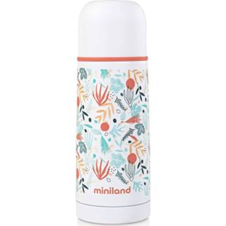 👉 Thermosfles oranje kunststof One Size Color-Oranje Miniland Mediterraans 350 ml 2-delig 8413082893507