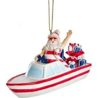 👉 Ornament s One Size GeenKleur Nautical Speedboat Santa 3,75 inch Kurt S. Adler 86131579868