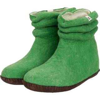 👉 Esgii dames sloffen Wrinkle green Colour:Groen/ Ecru Size:36