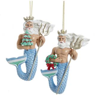 👉 Ornament s One Size GeenKleur Under The Sea King Neptune 4 inch Kurt S. Adler 86131602306