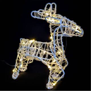 👉 Kerstverlichting One Size meerkleurig Rendier kerst decoratie met LED-verlichting 21 cm type 1 - dieren 8719538397989