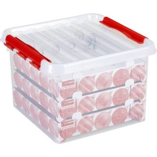 👉 Kerstbal One Size meerkleurig 2x Kerstballen opruimen opbergboxen 26 liter - voor 75 per box Kerstversiering/kerstdecoratie opruimen/opbergen 8720276292870