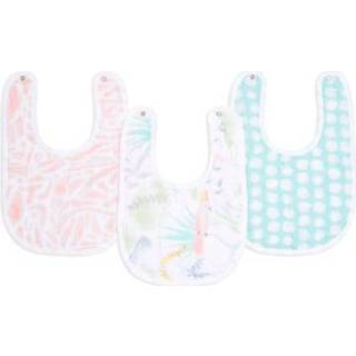 👉 Slab kleurrijk meisjes Aden + anais™ essentials katoenen slabbetjes tropicalia pak van 3 842332153036