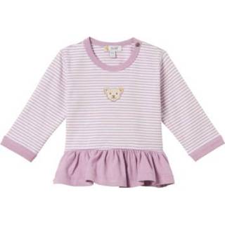 👉 Steiff  Girls Shirt met lange mouwen, lavendel rotzooi - Roze/lichtroze - Gr.86 - Meisjes