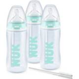 👉 Baby fles silicoon meisjes groen baby's NUK Babyfles First Choice ⁺ Anti-koliek 3-flesjes set, 300 ml 4008600402244