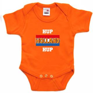 👉 Oranje fan romper voor babys - hup Holland hup - Holland / Nederland supporter - EK/ WK romper / outfit