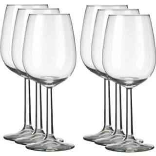 👉 Wijnglas witte rode glas One Size transparant Set van 12x stuks wijnglazen voor en wijn Bouquet - Witte/rode glazen 8720576417829