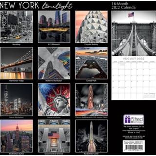 👉 Kalender One Size meerkleurig Landen 2022 New York 30 cm - Maandkalenders/jaarkalenders Wandkalenders 9781800548541