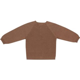 👉 Vest katoen meisjes bruin Gebreid 'Wilmer' 5705114583337