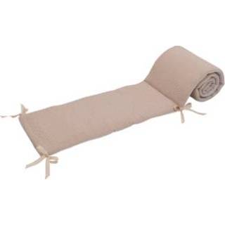 Babybed katoen mix meisjes beige baby's Ullenboom Patchwork -Nest voor 140x70 cm Sand (210 hoofdoppervlak) 4260749320852