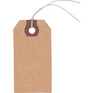 👉 27x Cadeau tags/labels kraftpapier/karton 9 cm