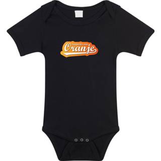 👉 Zwart Holland fan romper voor babys - supporter van oranje - Nederland supporter - EK/ WK romper / outfit