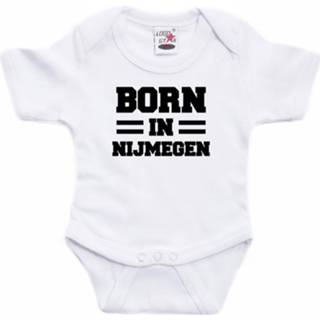 👉 Born in Nijmegen tekst baby rompertje wit jonegs en meisjes - Kraamcadeau - Nijmegen geboren cadeau