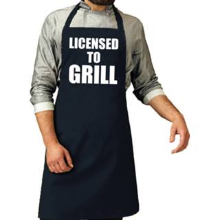 👉 Grill One Size marine mannen Barbecueschort Licensed to navy heren - Keukenschort heren/ Cadeau verjaardag/ vaderdag 8720576451328