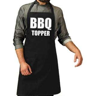 👉 Keukenschort zwart One Size mannen Barbecueschort BBQ Topper heren - heren/ Cadeau verjaardag/ vaderdag 8720576451045