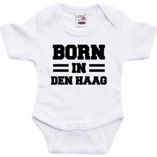 👉 Born in Den Haag tekst baby rompertje wit jongens en meisjes - Kraamcadeau - Den Haag geboren cadeau