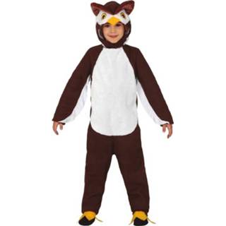 👉 Verkleedpak bruin polyester Color-Bruin Fiestas Guirca Uil junior mt 7-9 jaar 8434077772560