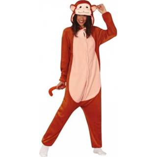 👉 Verkleedpak bruin polyester l Color-Bruin Fiestas Guirca monkey unisex mt 8434077793053