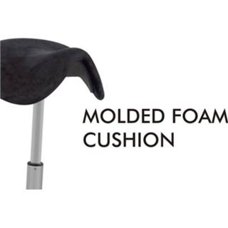 👉 Kruk zwart One Size Color-Zwart Lugo ergonomische zit-sta - 7432228372332