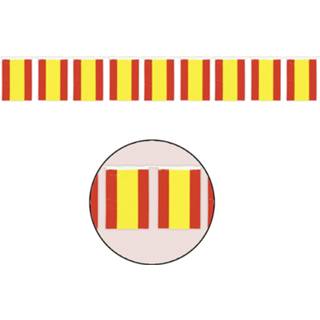 👉 Vlaggenlijn geel rood kunststof One Size Color-Rood Fiestas Guirca Spaanse vlag 50 meter geel/rood 8434077088531