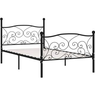 👉 Lattenbodem zwart metaal One Size Bedframe met 90x200 cm 8719883830766