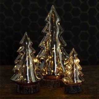 👉 Kerstboom grijs glas One Size Color-Grijs TOM Hannes led 5 x 15,5 cm donkergrijs 8718317780233