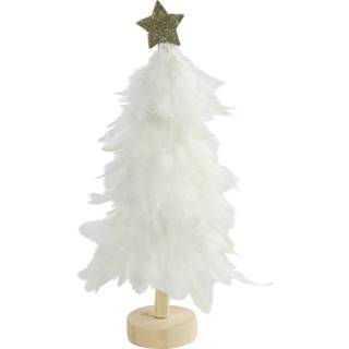 👉 Kerstboom wit hout textiel One Size Color-Wit TOM Gwyn 10 x 32 cm hout/textiel 8718317856631