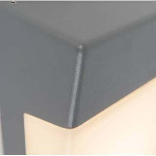👉 Buitenwandlamp grijs One Size antraciet incl. LED en huisnummer IP54 - Numbers 8718881070686