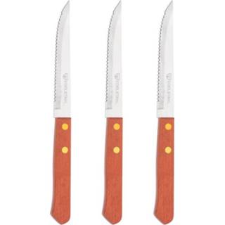 👉 Steakmes RVS hout Orange85 Steakmessen - 3 Stuks 20 Cm 8720289429591