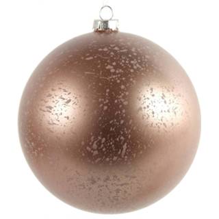 👉 Tom Kerstbal Milla 12 Cm Glas Roségoud
